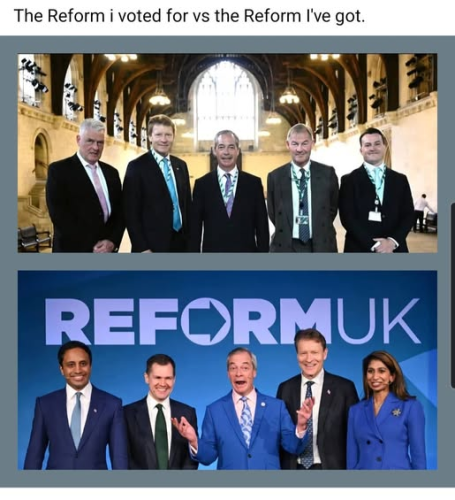 reform i voted forand the one i got