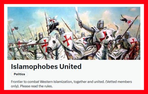 Islamophobes United Twitter group cover