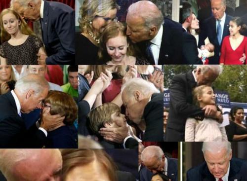 BIDEN SNIFFING