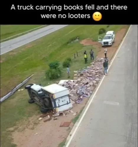 book-truck-flipped-no-looters