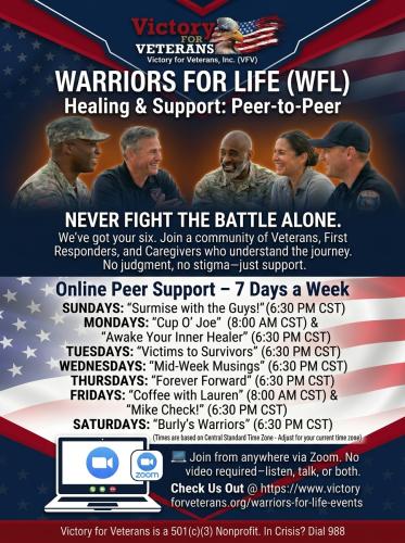 Warriors for Life (WFL) Online Peer Support Network