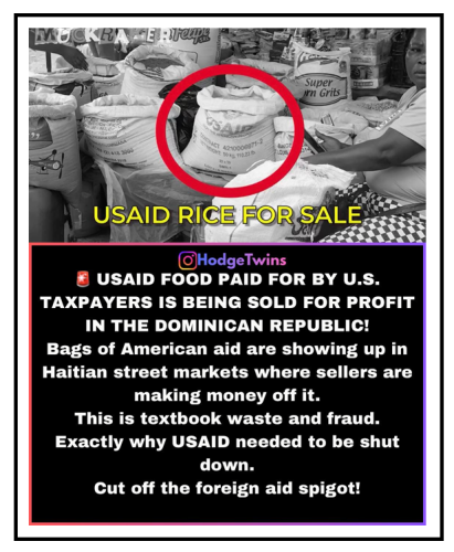 paid for by USAID