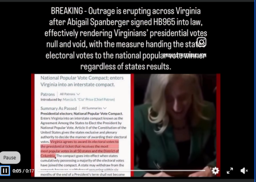abigail spanberger signs HB965 into law making presidential votes null an void