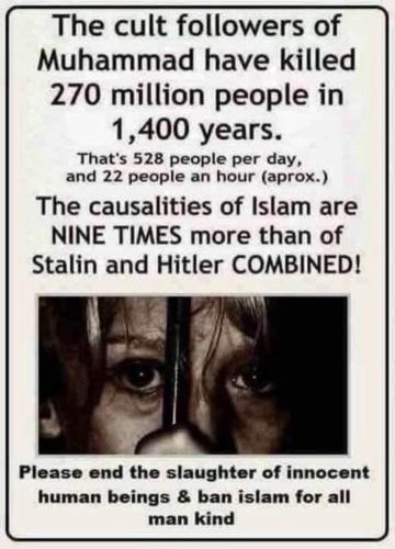 Culf followers of Mohammed death toll