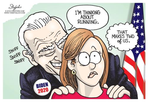 biden sniffing