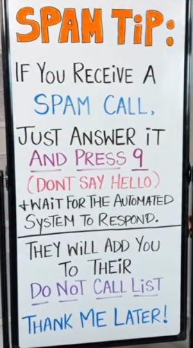 How to get into do not call list