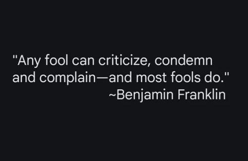 most-fools-complain-criticize