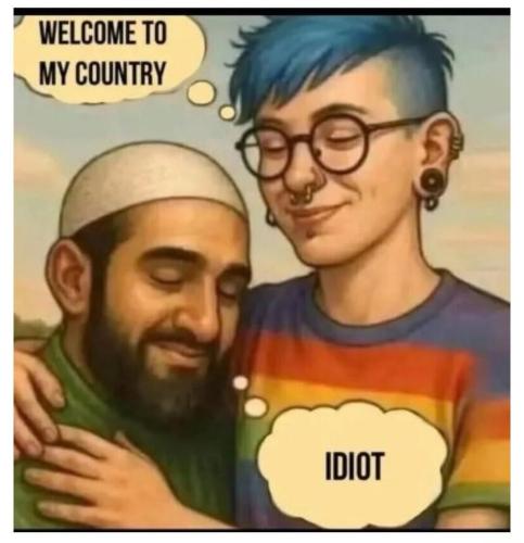 The Hospitality Trap__We_ve all seen this exchange a thousand times_ one figure extends a genuine welcome_ the other responds with contempt. The illustratio(