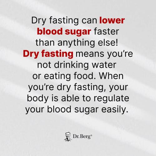 Dry fasting