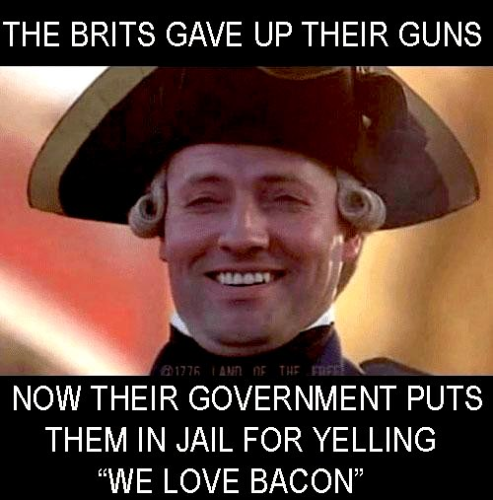 Brits yell bacon