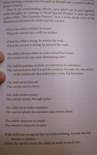 warrior vs child Greitens Resilience