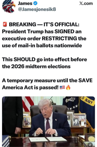 trump mail in voting order