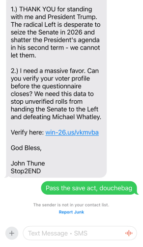 Pass the Save Act douchebag