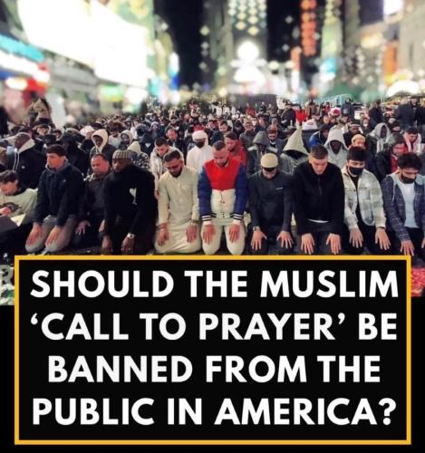 BAN THE CALL TO PRAYER