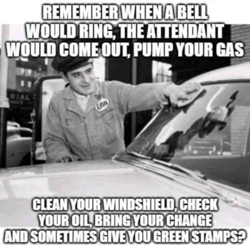 a gas station f