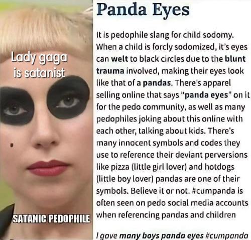 She's pedophile,  satanist and cannibalistic