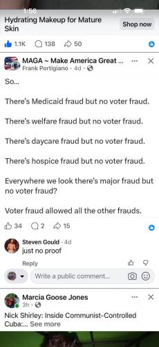 a fraud f
