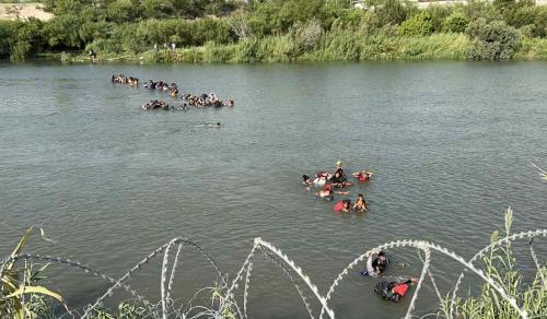 Illegals crossing the border