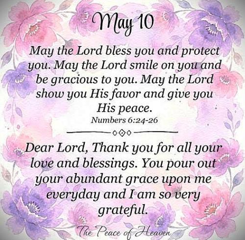 051026 - May the Lord bless you, Numb 6-24, 26
