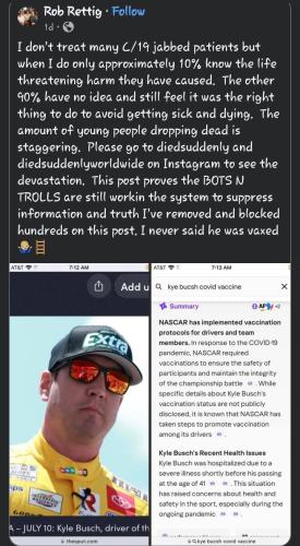 Could it be he died from c19 vaccine and tried musking it?