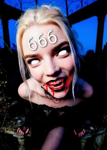 Anya Taylor-Joy vampire fangs wide angle~5