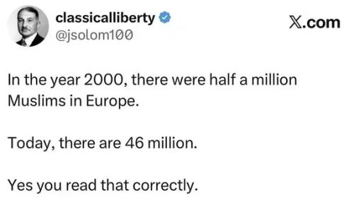 MUSLIMS 46 MILLION