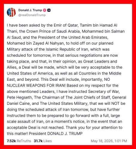 Trump stand down order