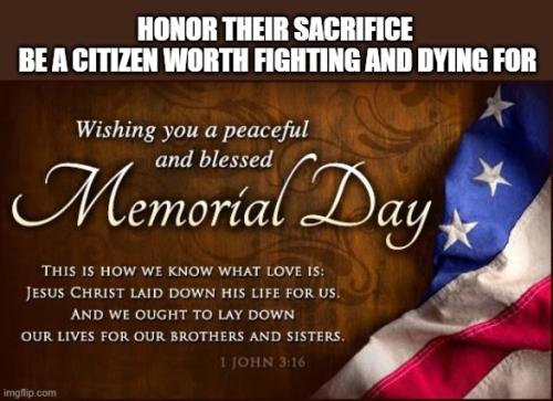 Memorial Day Honor