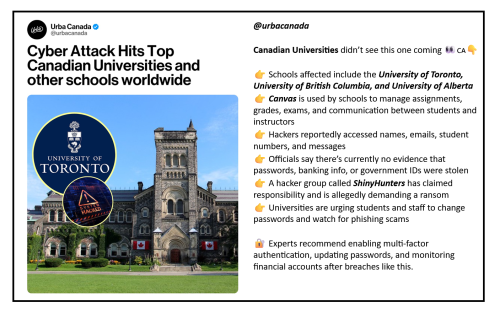 university cyber attack