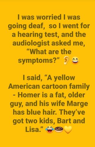 a hearing f