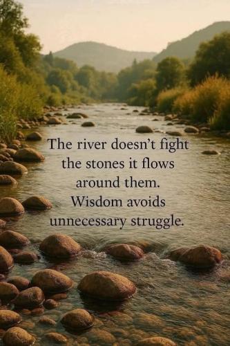 river doesnt fight stones