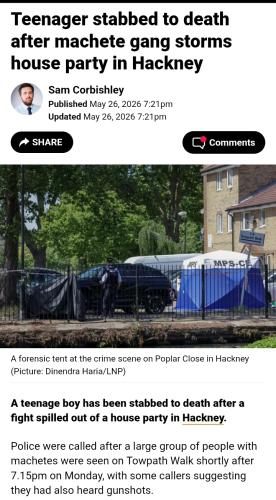 Teenager died from machete