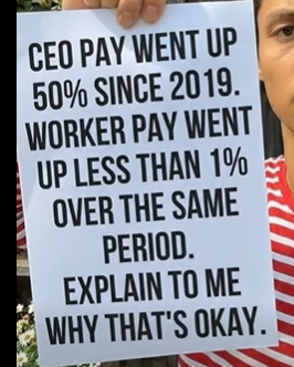 CEO pay raise compare to ours