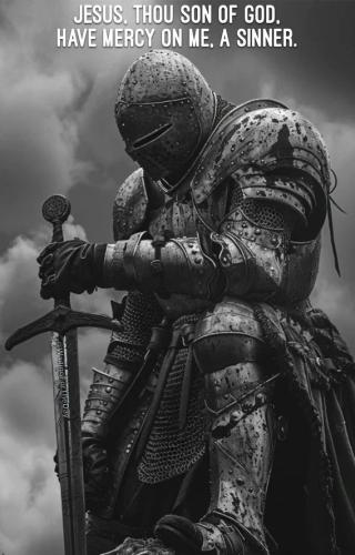 Templar praying