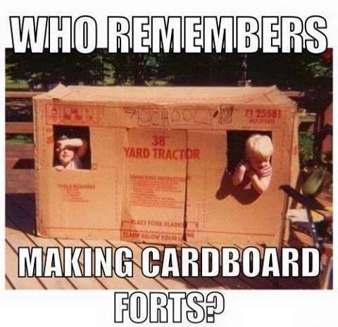 cardboard fort f