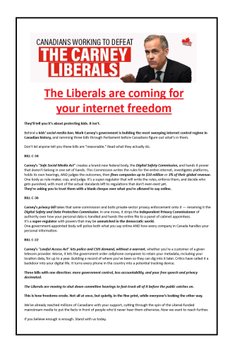 The Liberals are coming for your internet freedom