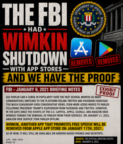 DOJ had wimkin shut down