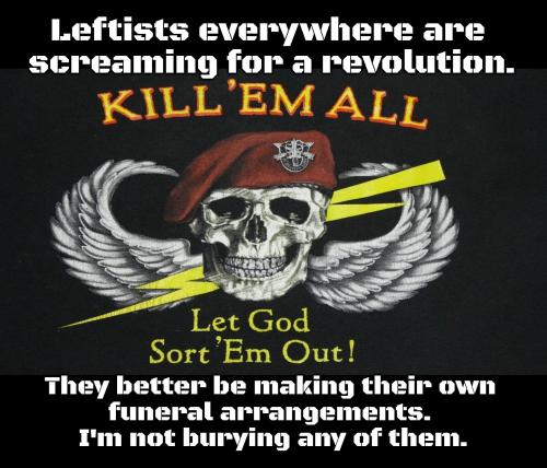 Leftists everywhere are screaming for a revolution.1920px