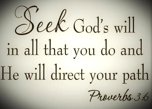 062426 - Seek God's will, Prov 3-6
