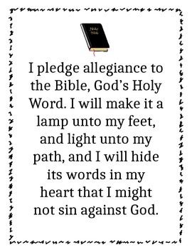 pledge to bible 24