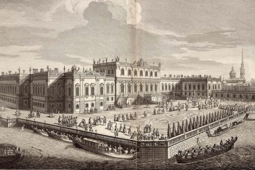 View of the Summer Palace, Saint Petersburg (Mikhail Makhaev, 1753