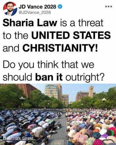 sharia law vance