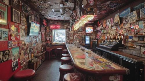 cramped-vibrant-bar-interior-photo