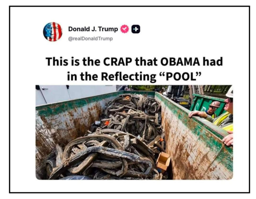 reflecting pool from obama