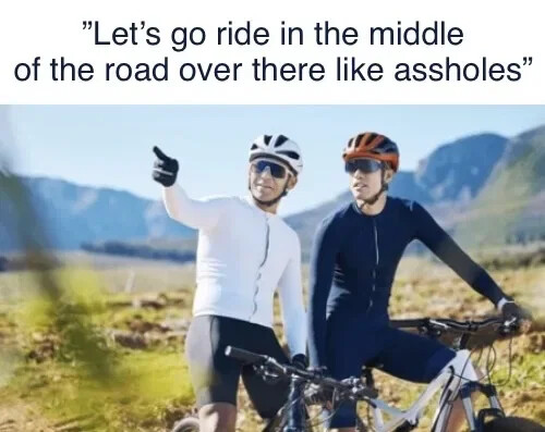 ride-in-middle-of-raod