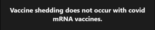 Vaccine Shedding