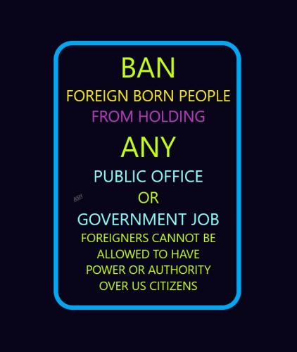 BAN FOREIGN BORN FOLKS FROM HOLDING PUBLIC JOBS_Original