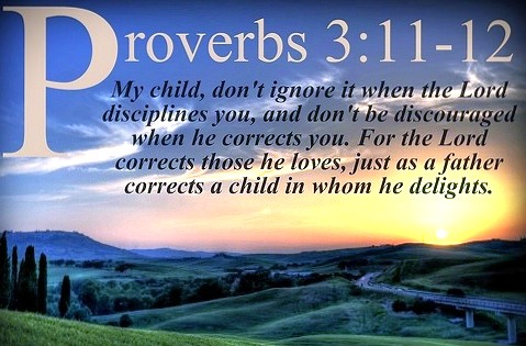 060726 - Lord corrects those he loves, Proverbs 3-11, 12