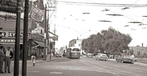 chicago 1957 Clark and Devon. Via Chuckman's Photos on Wordpress 1