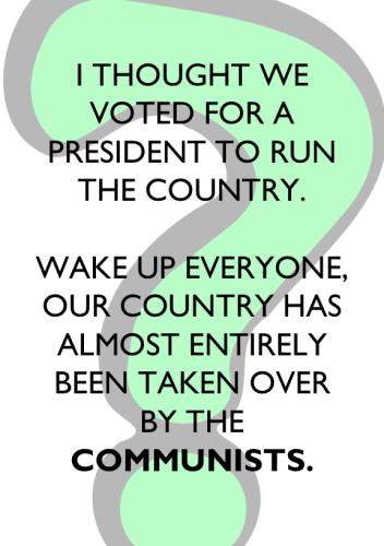 YOU THOUGHT WE ELECTED A NEW POTUS